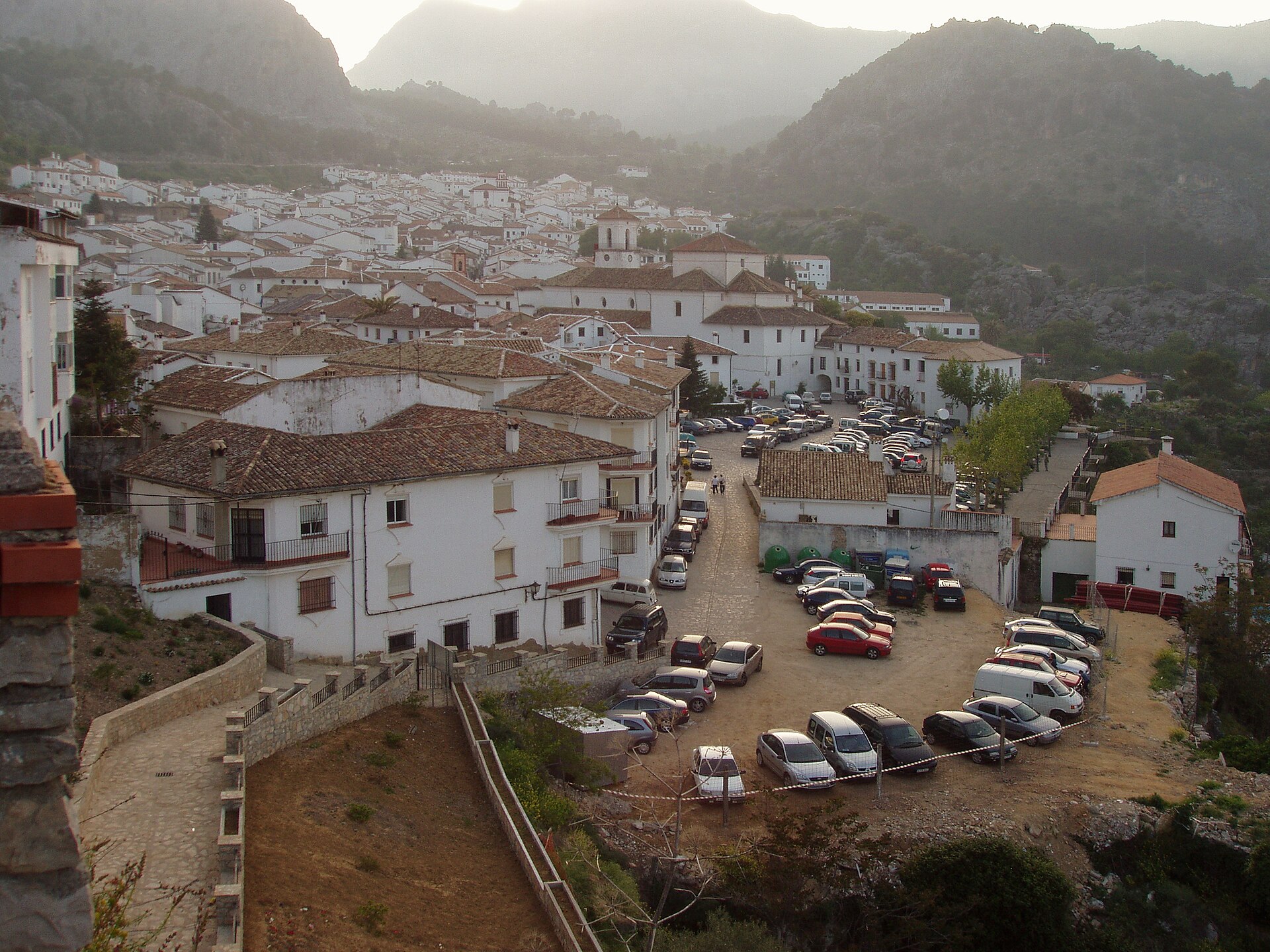 Grazalema viewed from the A-372